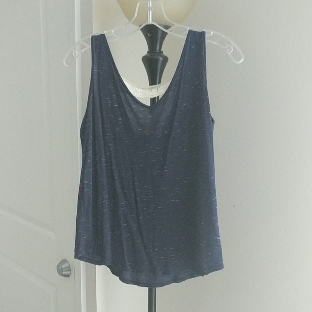 Navy blue top